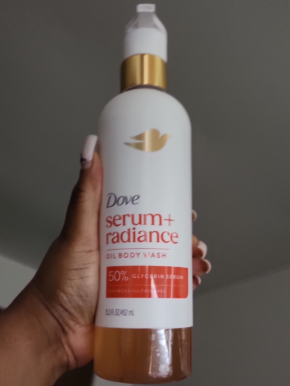Dove Serum+ Radiance Oil Body Wash - White & Gold
